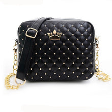 Excellent Quality Womens Bag Women Messenger Bags Rivet Chain Shoulder Bag PU Leather Crossbody Ladies Bolso CF