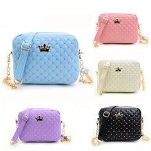 Excellent Quality Womens Bag Women Messenger Bags Rivet Chain Shoulder Bag PU Leather Crossbody Ladies Bolso CF