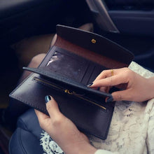 Excellent quality 2PC Vintage Women Purse PU leather long design women wallet card wallet Bolsa CF