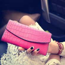 Excellent quality 2PC Vintage Women Purse PU leather long design women wallet card wallet Bolsa CF