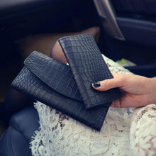 Excellent quality 2PC Vintage Women Purse PU leather long design women wallet card wallet Bolsa CF