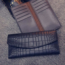 Excellent quality 2PC Vintage Women Purse PU leather long design women wallet card wallet Bolsa CF
