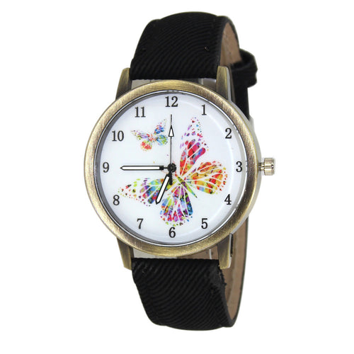 Famous Relogio Women Watches Anlog Quartz Watch Luxury Butterfly pattern Dress Wristwatches Reloj Hombre Clock CF