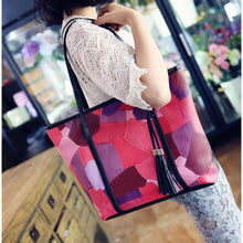 Famous s Large Capacity shoulder bag bolsos tote Women Handbag Print Tassel Bag Leather Messenger Bag Bolsa Feminina CF
