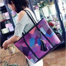 Famous s Large Capacity shoulder bag bolsos tote Women Handbag Print Tassel Bag Leather Messenger Bag Bolsa Feminina CF