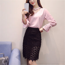 Fashion  New Women Plus Size Pencil Heart Hollow Out Lace Skirt Mini Female Hot  Sexy Mini Skirt 72502 SM6