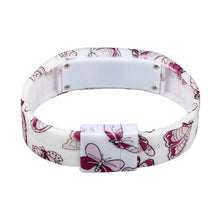 Bracelet Girl Women Digital Watch Sports Silicone LED Butterfly Pattern Ultra Thin Wrist Watches Relogio CF