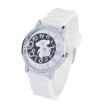 Cartoon Kids Watches Children Boys Students Panda Silicone Jelly Quartz Analog Wrist Watch Relogio Gift CF
