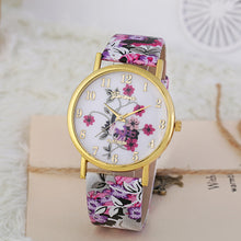 Geneva Women Dress Watches PU Leather Band Elegant Clock Quartz Analog Wrist Watch Relogio Montre CF