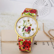 Geneva Women Dress Watches PU Leather Band Elegant Clock Quartz Analog Wrist Watch Relogio Montre CF