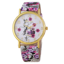 Geneva Women Dress Watches PU Leather Band Elegant Clock Quartz Analog Wrist Watch Relogio Montre CF