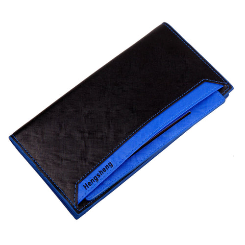 Men PU Leather Long Design Wallets Fold Purse ID Card Credit Cards Holder Coin Purses Man Wallets Pouch CF