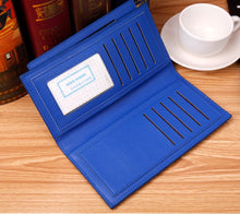 Men PU Leather Long Design Wallets Fold Purse ID Card Credit Cards Holder Coin Purses Man Wallets Pouch CF