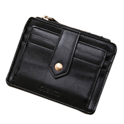Mini wallets small purse leather wallet women's purses clutch women Money Clip Wallet Bolsa Feminino CF