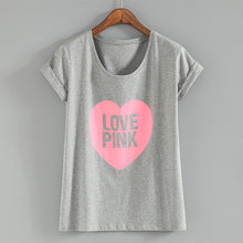Fashion Print T Shirts Women Punk Vintage Top Tees Lady Love T-shirts Girl Cotton Casual Summer Basic Tops Tees SM6