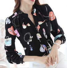 Fashion Woman Tops Shirt  Causal Stand Collar Blouses Long Sleeves Shirts Loose Female Office Work Wear Tops Shirt 33059 SM6