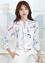 Fashion Woman Tops Shirt  Causal Stand Collar Blouses Long Sleeves Shirts Loose Female Office Work Wear Tops Shirt 33059 SM6