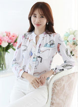 Fashion Woman Tops Shirt  Causal Stand Collar Blouses Long Sleeves Shirts Loose Female Office Work Wear Tops Shirt 33059 SM6