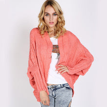 Female Fashion Thick Cardigans Batwing Sleeve Sweater Plus Size knitted Top 70115 SM6