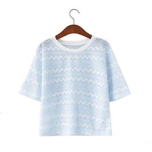 Female Short Shirt  Summer O-neck Shirt Sexy Clothes Fashion Woman Chiffon Shirt 33068 SM6