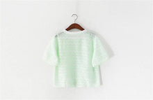 Female Short Shirt  Summer O-neck Shirt Sexy Clothes Fashion Woman Chiffon Shirt 33068 SM6
