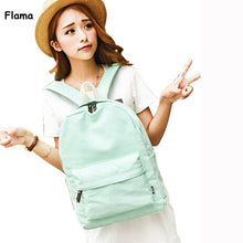 Flama Girl Simple Women Backpacks Traveling Pratical School Bags Unique Canvas Backpack Preppy Style Mochila CF