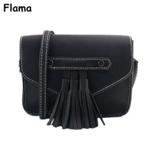 Flama Women Messenger Crossbody Bags Vintage Tassel Handbag Messenger Saddle Shoulder Bag Bolsos Femenina CF