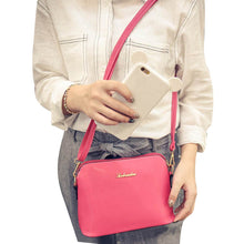 Flama Women Shell Bags Shoulder Crossbody Faux Leather Purse Messenger Satchel Black Bag Bolsos Femenina CF
