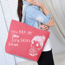 Flama Bags Handbags Women Cute Printing Casual Canvas Shoulder Bag Bolsos Femenina CF