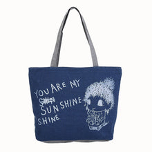 Flama Bags Handbags Women Cute Printing Casual Canvas Shoulder Bag Bolsos Femenina CF