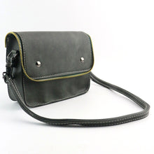 Flama Crossbody Bags Women Vintage Zipper PU Leather Handbag Messenger Saddle Shoulder Bag Bolsos Femenina CF