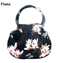 Flama vintage print shoulder bag small crossbody bags flower design handbag purse totes black white pink CF