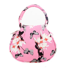 Flama vintage print shoulder bag small crossbody bags flower design handbag purse totes black white pink CF