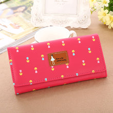 Floral Envelope Design Wallets Women's Purse Long Wallet Clutch Zipper Purses Carteira Feminia Gift CF