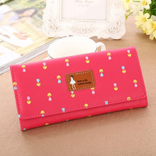 Floral Envelope Design Wallets Women's Purse Long Wallet Clutch Zipper Purses Carteira Feminia Gift CF