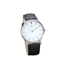 Geneva Black Watch Men Top Luxury Military Simple Retro Design PU Leather Band Analog Quartz Business Relogio Masculino CF