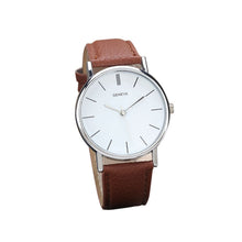 Geneva Black Watch Men Top Luxury Military Simple Retro Design PU Leather Band Analog Quartz Business Relogio Masculino CF