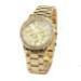 Geneva Gold Watch Women Rhinestone Crystal Date Quartz Clock Stainless Steel Strap Luxury Relogio Feminino CF