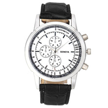 Geneva Lxuury Men Watch Men's Business Design Leather Band Montre Casual Military Quartz Wrist Watch Sport Simple Reloj CF