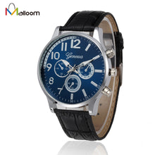 Geneva Mechanical Quartz Watch Top Luxury Retro Design PU Leather Band Military Army Relogio Masculino CF