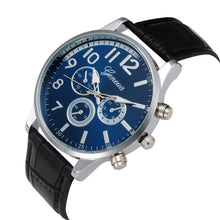 Geneva Mechanical Quartz Watch Top Luxury Retro Design PU Leather Band Military Army Relogio Masculino CF