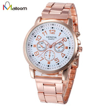 Geneva Mechanical Watch Women Relogio Feminino Rhinestone Stainless Steel Band Quartz Dress Clock Gift CF