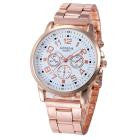 Geneva Mechanical Watch Women Relogio Feminino Rhinestone Stainless Steel Band Quartz Dress Clock Gift CF