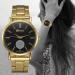 Geneva Quartz Gold Watch Women Relogio Feminino Stainless Steel Band Bracelet Clock Gift CF