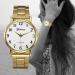 Geneva Quartz Watch Gold Women Rhinestone Crystal Clock Stainless Steel Band Analog Bracelet Relogio Feminino CF
