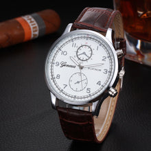 Geneva Quartz Watch Men Top Luxury Retro Design Relogio Masculino PU Leather Band Military Army Clock CF