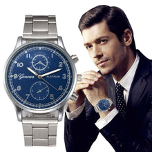 Geneva Quartz Watch Relogio Masculino Top Luxury Military Army Stainless Steel Strap Analog Business Clock CF