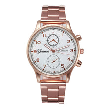 Geneva Quartz Watch Relogio Masculino Top Luxury Military Army Stainless Steel Strap Analog Business Clock CF