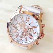 Geneva Watch Casual Quartz watches wristwatches Roman Numerals Faux Leather Relojs Dropship Mechanical Clock CF