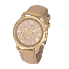 Geneva Watch Casual Quartz watches wristwatches Roman Numerals Faux Leather Relojs Dropship Mechanical Clock CF